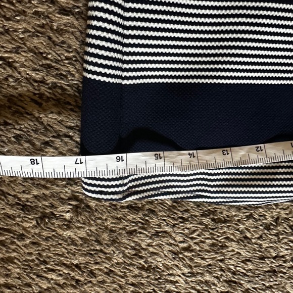 Bishop + Young Striped One Shoulder Tie Strap Tank Top‎ - Navy White - M - Picture 4 of 7